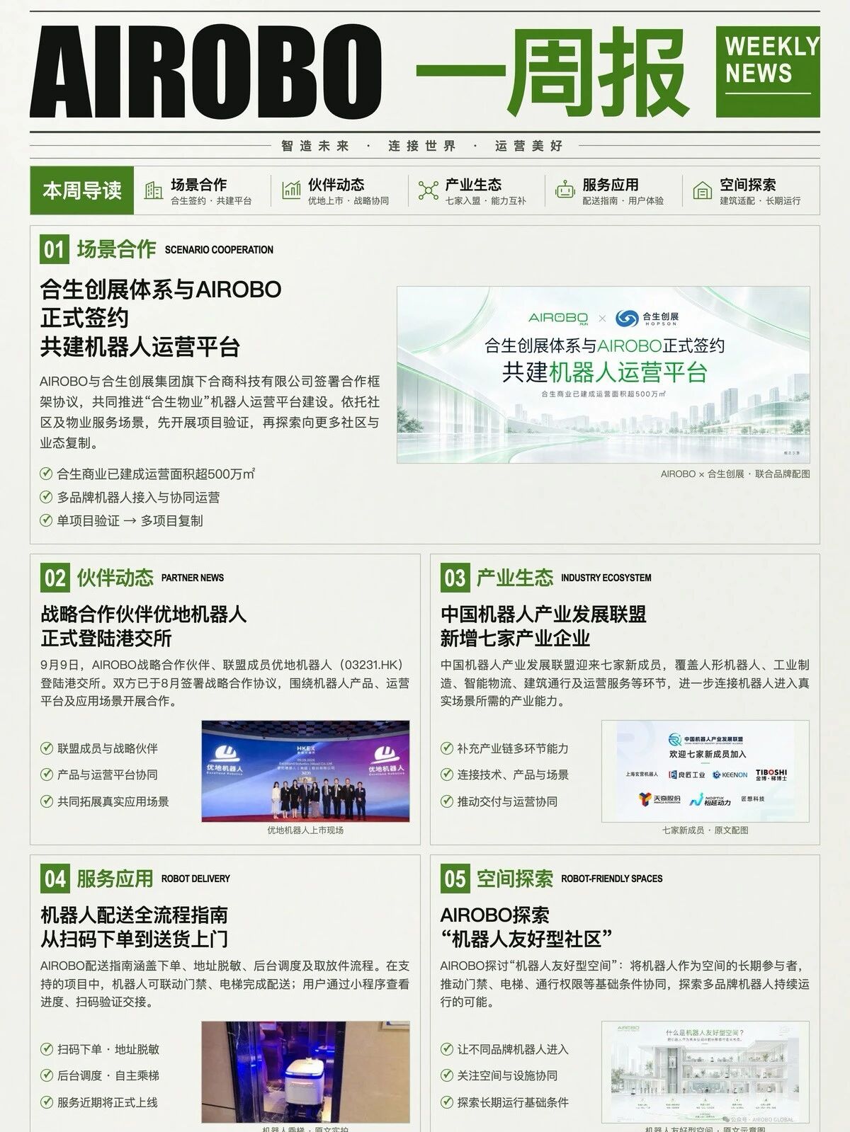 AIROBO一周报|九月第2周 五大重点进展